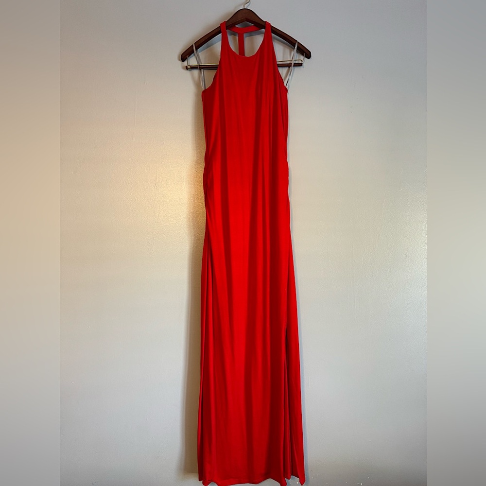 Red Athleta Maxi Dress with built in Bra